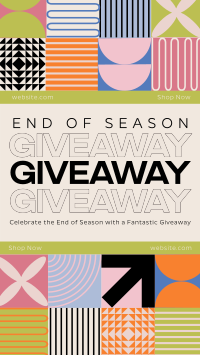 Geometric Conservative Season End Giveaway Facebook Story