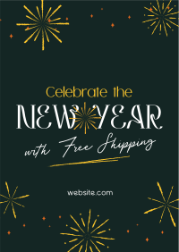 New Year Shipping Deals Flyer