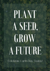 Plant Seed Grow Future Earth Poster