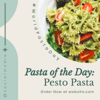 Minimalist Pasta Day Instagram Post Image Preview