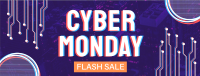 Cyber Monday Flash Sale Facebook Cover