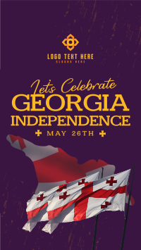 Let's Celebrate Georgia Independence Instagram Reel Image Preview