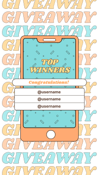 Comical Giveaway Winners Facebook Story Image Preview