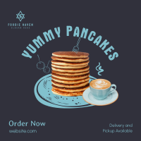 Delicious Breakfast Pancake  Instagram Post Image Preview