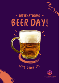 International Beer Day Poster Design