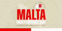 Simple Malta Independence Day Twitter Post