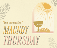 Holy Thursday Bread & Wine Facebook Post