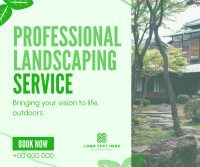 Organic Landscaping Service Facebook Post