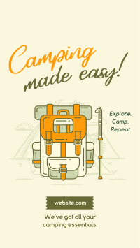 Camping made easy TikTok Video