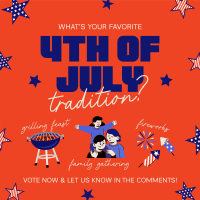 Quirky 4th of July Traditions Instagram Post