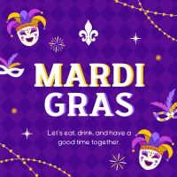 Mardi Gras Masquerade Instagram Post