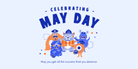 Celebrate May Day Twitter Post