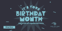 Birthday Month Promo Twitter Post