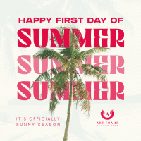 Summer Palm Tree Instagram Post Image Preview