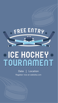 Ice Hockey Tournament Instagram Story