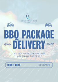 Barbecue Package Delivery Poster