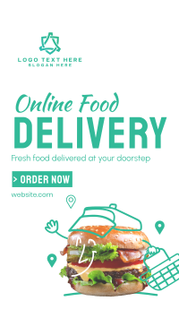 Fresh Burger Delivery Facebook Story