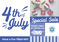 Fourth of July Sale Postcard