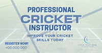 Professional Cricket Coach Facebook Ad Design