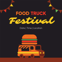 Festive Food Truck Instagram Post Design