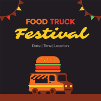 Festive Food Truck Instagram Post Image Preview