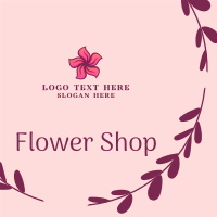 Florist Flower Shop Instagram Post Design