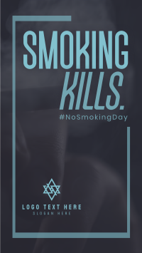 Minimalist Smoking Day Instagram Story