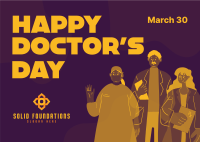 Happy Doctor's Day Postcard Image Preview