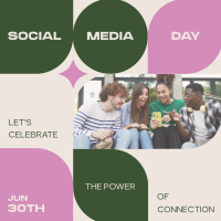 Social Media Day Modern Linkedin Post Design