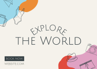 Explore the World Postcard