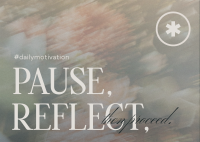 Pause & Reflect Postcard