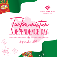 Celebrate Turkmenistan Instagram Post Design