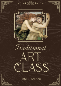 Traditional Art Class Poster