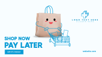 Cute Shopping Bag Facebook Event Cover