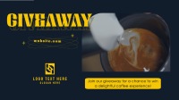 Cafe Coffee Giveaway Promo Animation