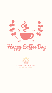 Happy Coffee Day Badge Instagram Story