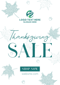 Elegant Thanksgiving Sale Flyer