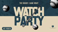 Baseball Watch Party Animation