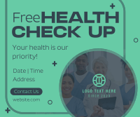 Free Health Checkup Facebook Post Design