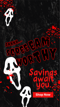Scream Worthy Discount Facebook Story