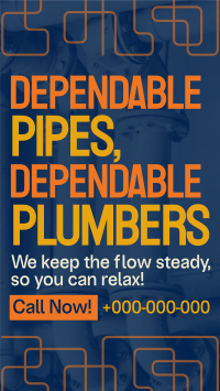 Modern Plumbing Services Instagram Reel Image Preview