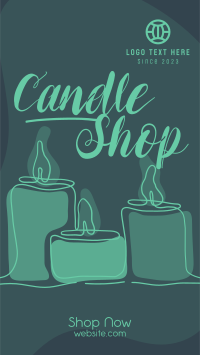 Line Candle Facebook Story