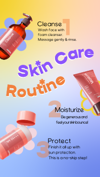 Skin Care Routine Instagram Story