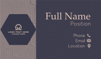 Hexagonal Pattern Business Card