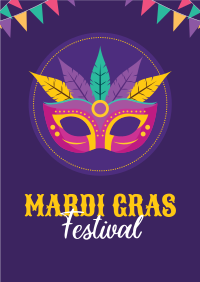 Mardi Gras Festival Flyer