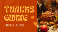 Retro Thanksgiving Party Animation