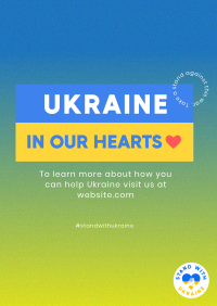 Ukraine In Our Hearts Poster