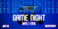 Game Night Console Twitter Post Design