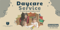 Cloudy Daycare Service Twitter Post