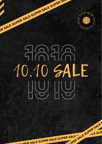 10.10 Sale Tape Flyer